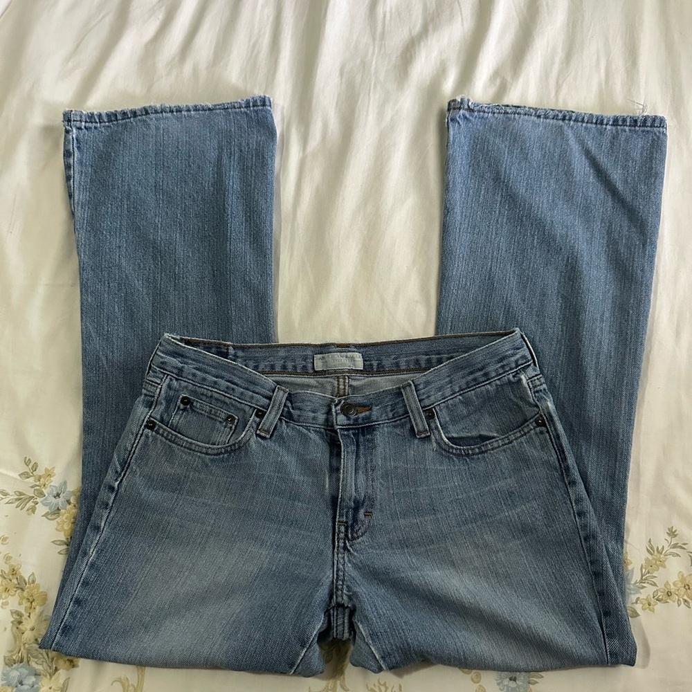 Vinateg y2k American Eagle Outfitters Light Blue lowrise flared jeans
